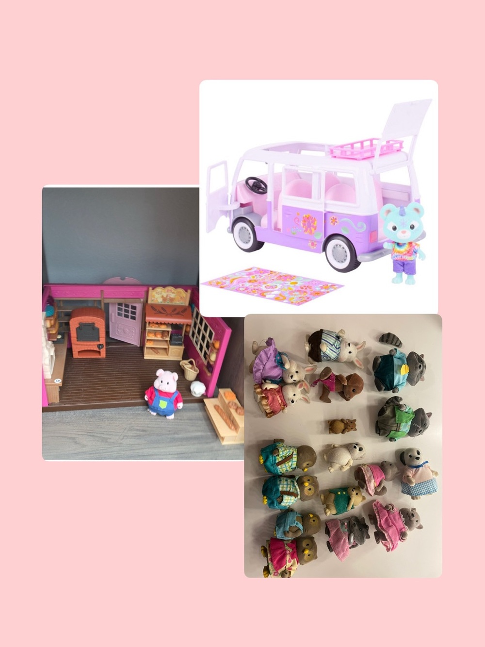 Bakery & Van with Floral Stickers